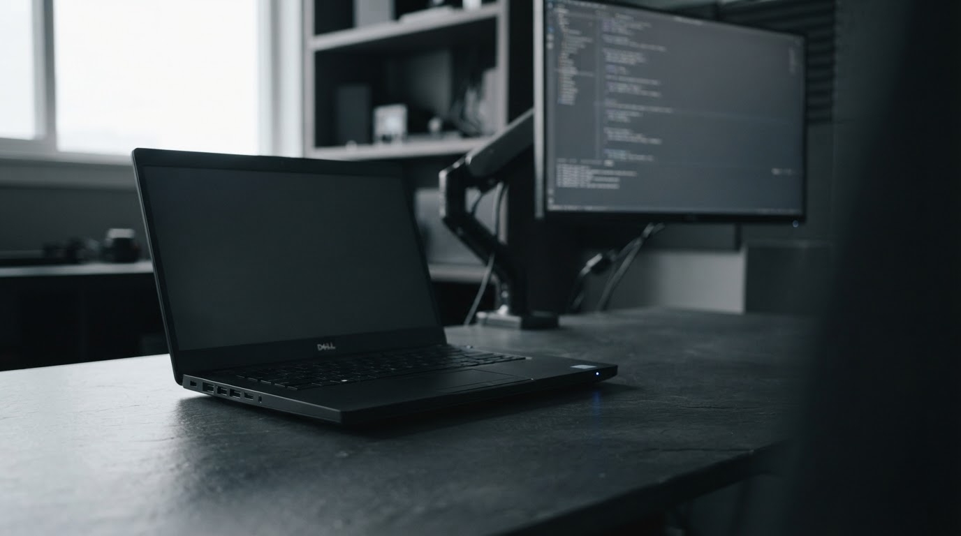 Website replatforming cost analysis showing a technical migration environment with server architecture and code interfaces
