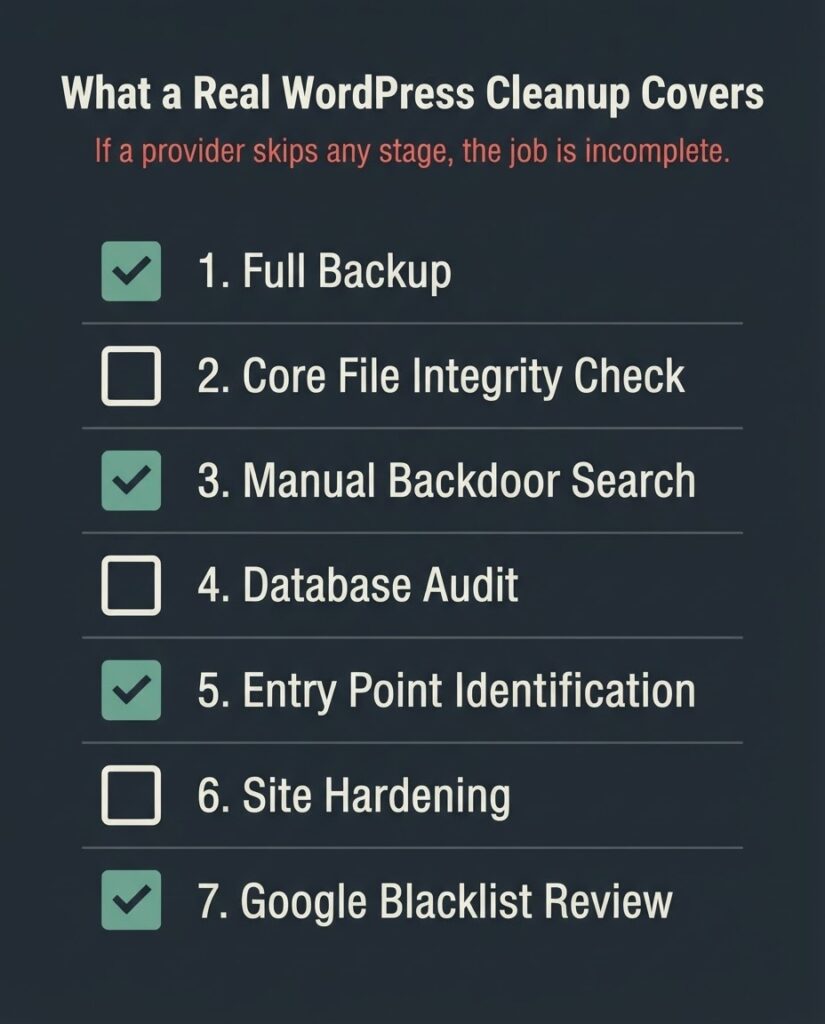 wordpress malware removal cost comparison chart